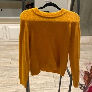 Orange Zara sweater